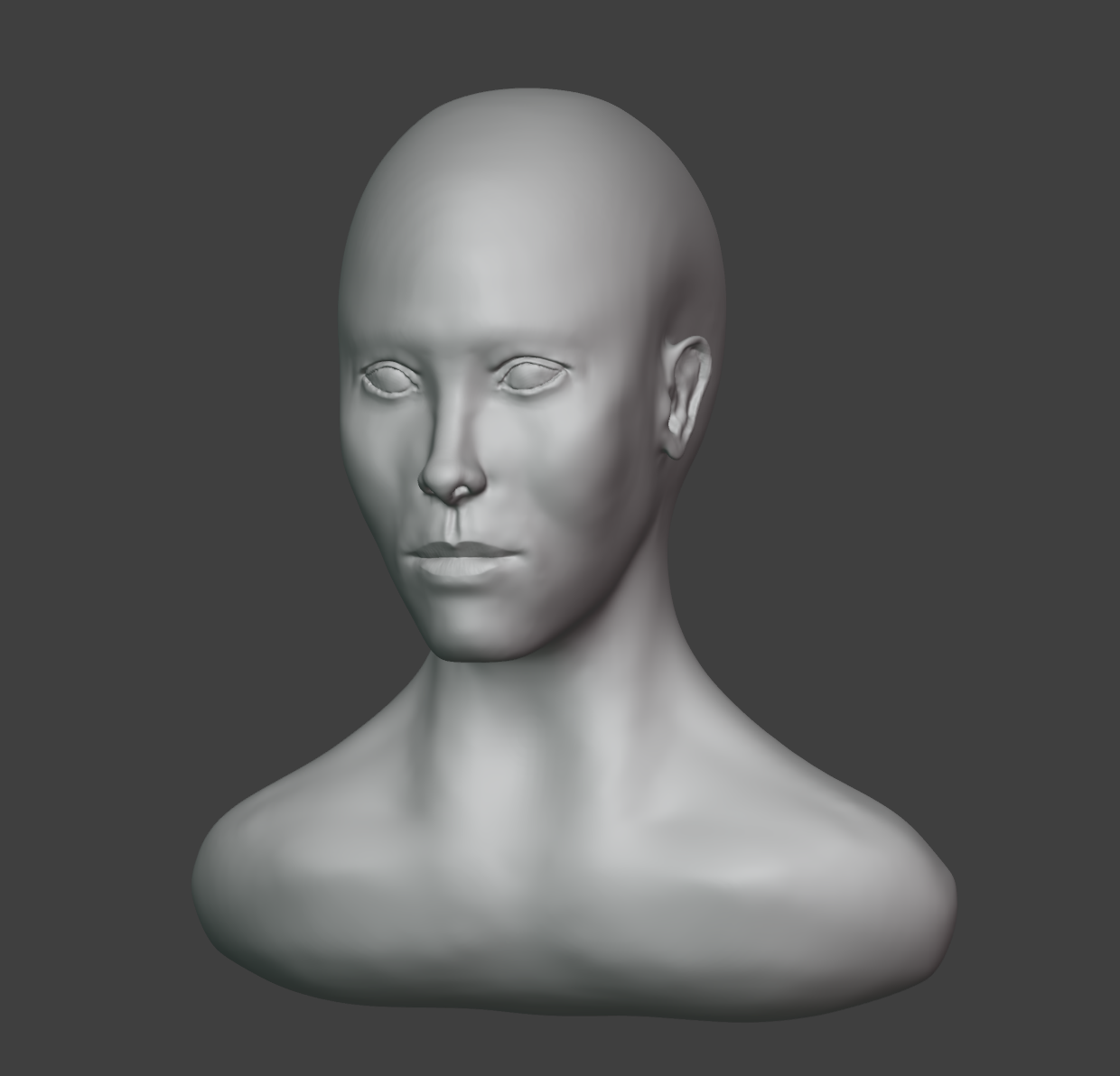 1/8/26 - Human female head based on photo reference